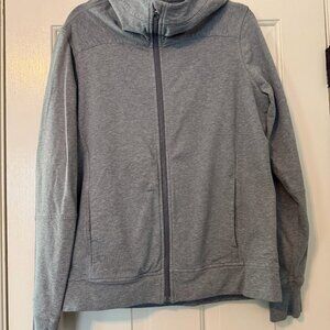GREAT CONDITION Grey Lululemon Zip up Sweatshirt Hoodie with thumb holes